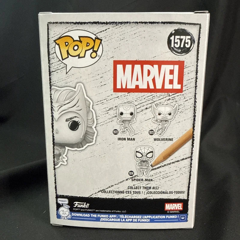 Figurine Funko Pop Avengers Scarlet Witch - Sketch Blanc #1575