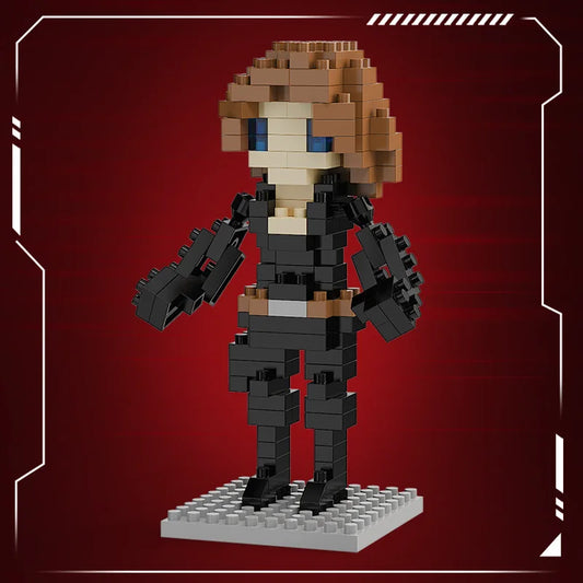 Blocs de Construction Avengers Black Widow Chibi - Combinaison Noire