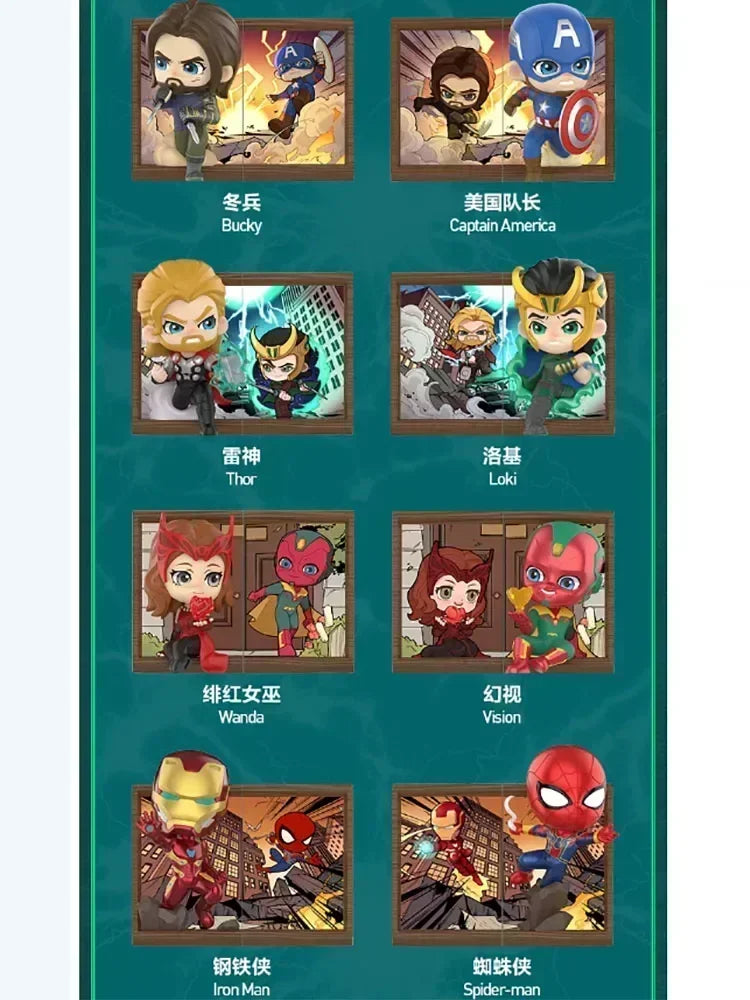 Blind Box POP MART Marvel Cadre Photo - Série 10 Figurine Mystère