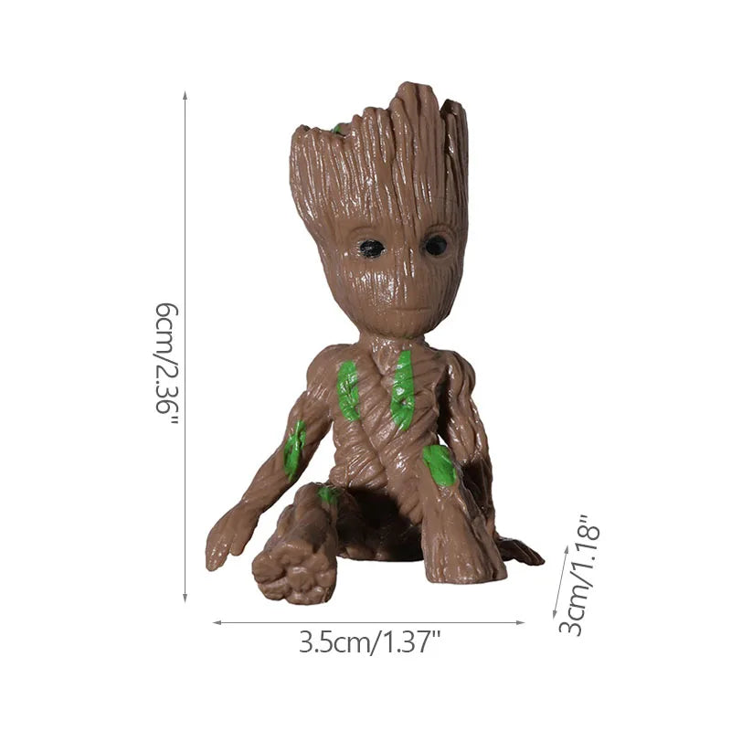 Pot à Plantes Baby Groot - Porte-Crayons Multi-Poses Rangement