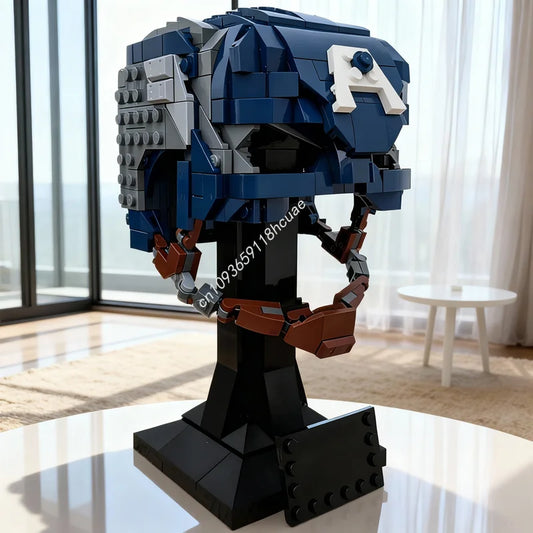 LEGO Captain America - Buste Casque en Briques 587 Pièces