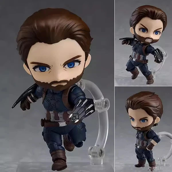 Figurine Chibi Nendoroid Captain America - Infinity War Barbe et Gant