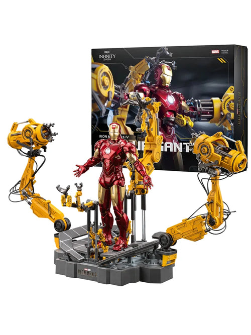 Figurine ZD Toys Iron Man MK4 - Suit-Up Gantry avec Boîte