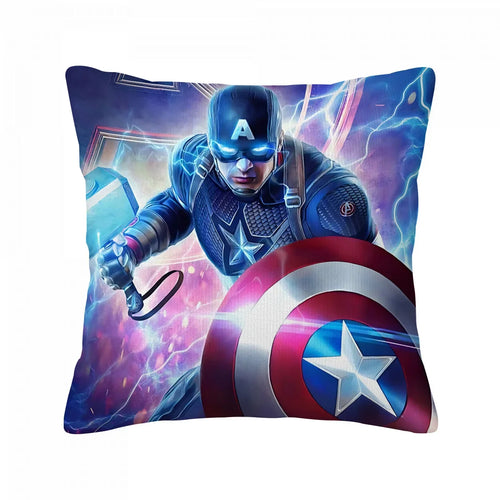 Housse de Coussin Captain America - Mjolnir Yeux Lumineux