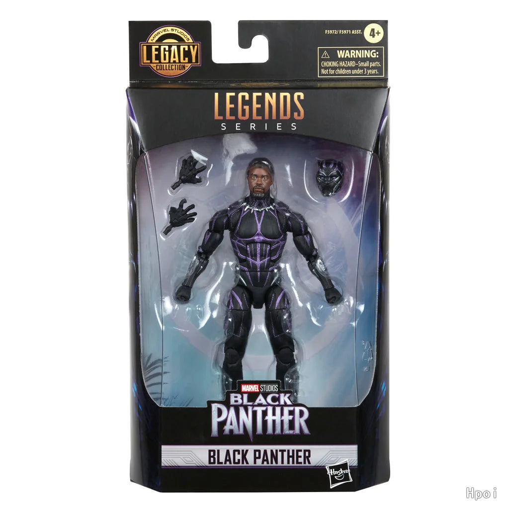 Figurine Hasbro Marvel Legends Black Panther - Costume Noir Violet Articulée