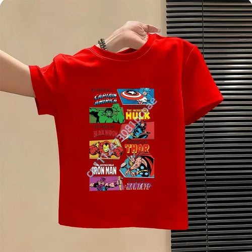 T-Shirt Enfant Avengers As Brave As Captain America - Rouge
