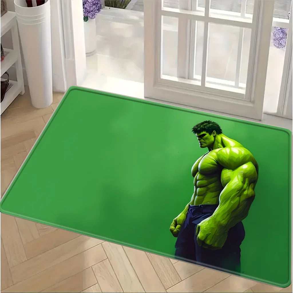 Tapis Avengers Hulk - Profil Torse Vert
