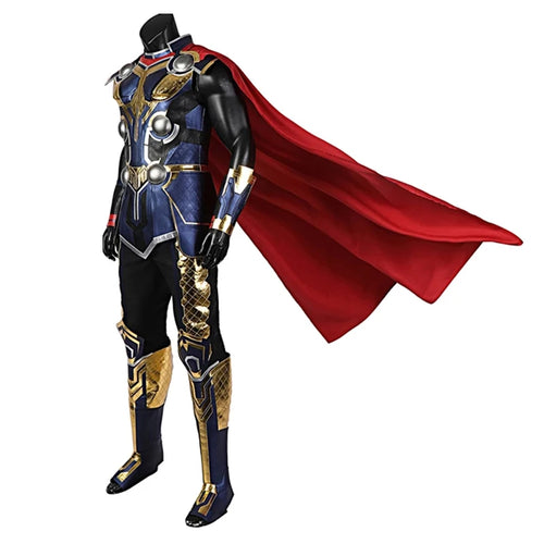 Costume Cosplay Thor Love and Thunder - Combinaison Odinson Cape Rouge Armure