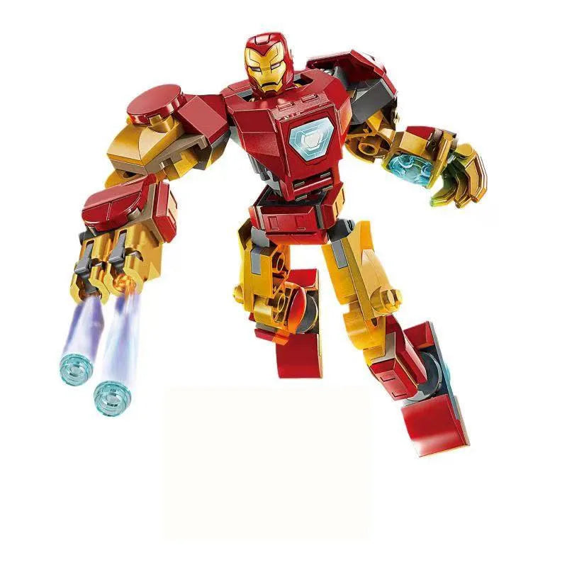 Set Building Blocks Mecha Avengers - Captain America Hulk Wolverine Thanos
