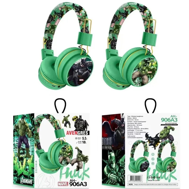 Casque Bluetooth Avengers Iron Man Captain America - Bleu
