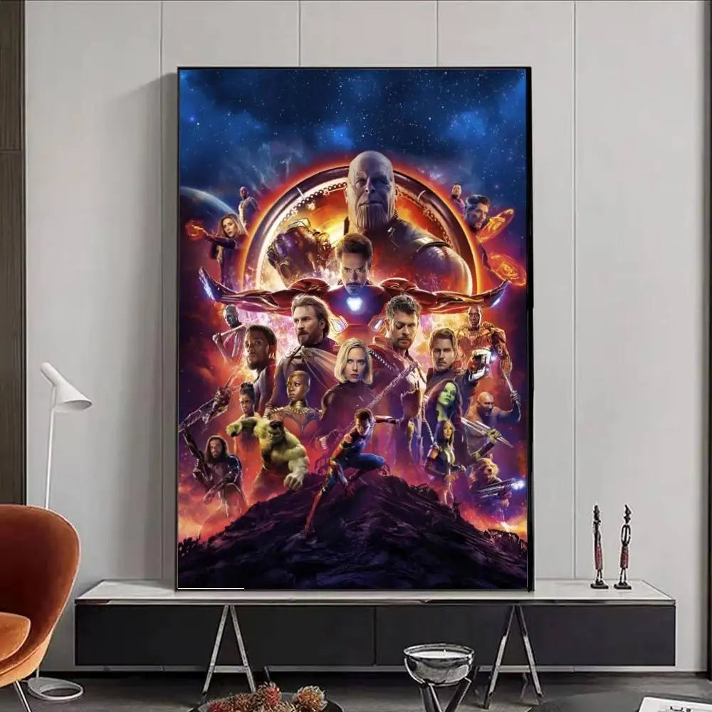 Affiche Avengers Infinity War - Design Sombre Purple
