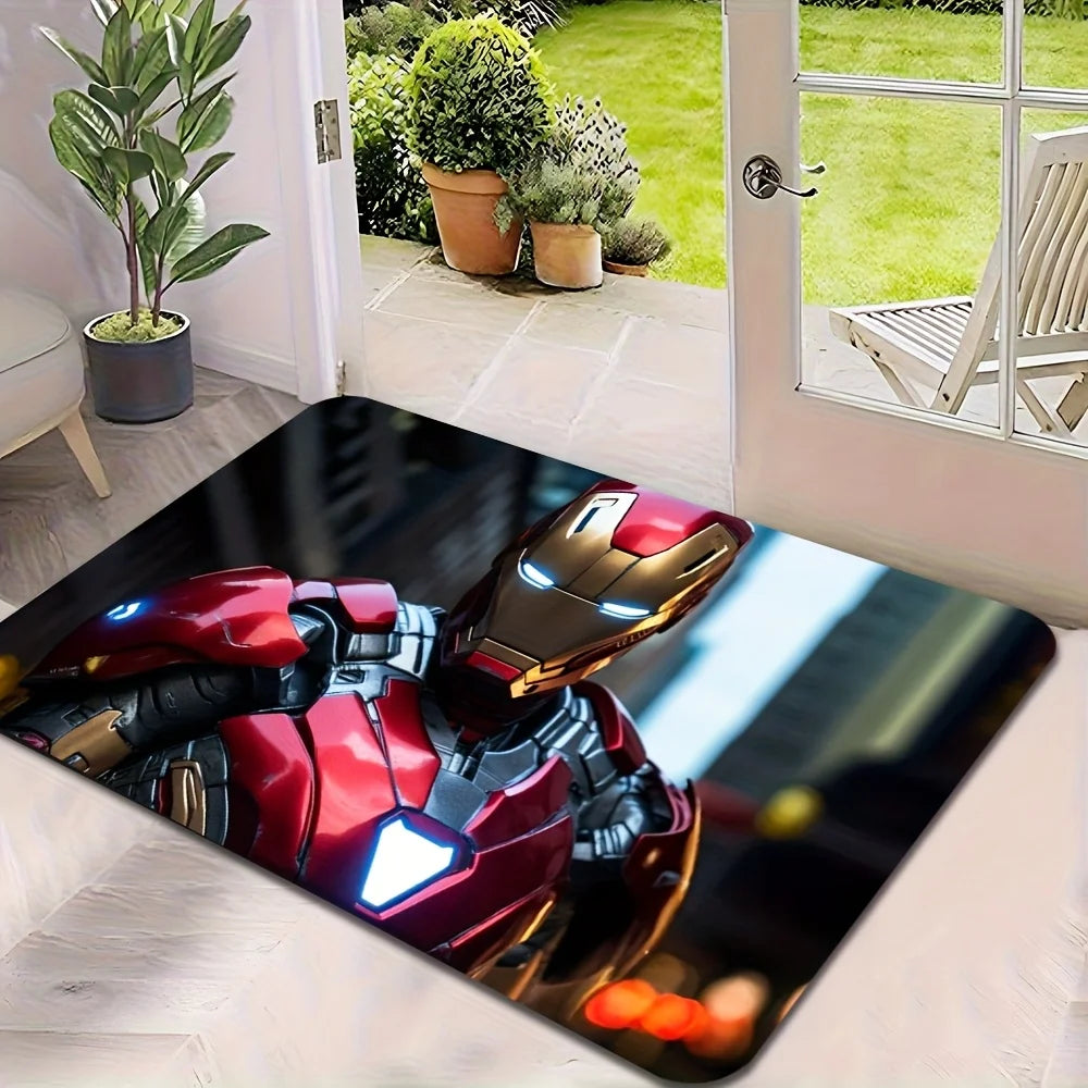 Tapis d'Entrée Avengers - Équipe Complète Bleu