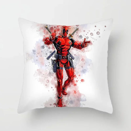 Housse de Coussin Deadpool - Aquarelle Artistique