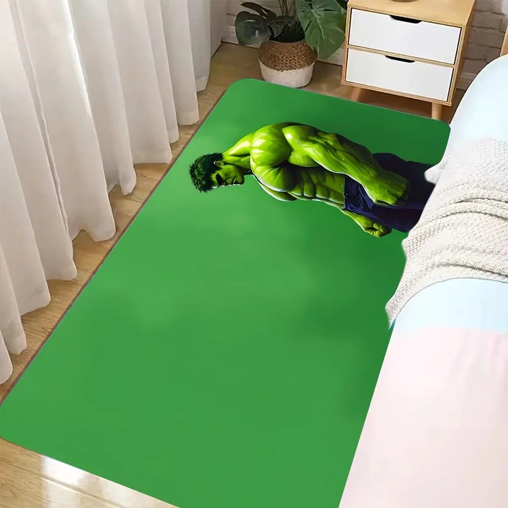 Tapis Avengers Hulk - Profil Torse Vert
