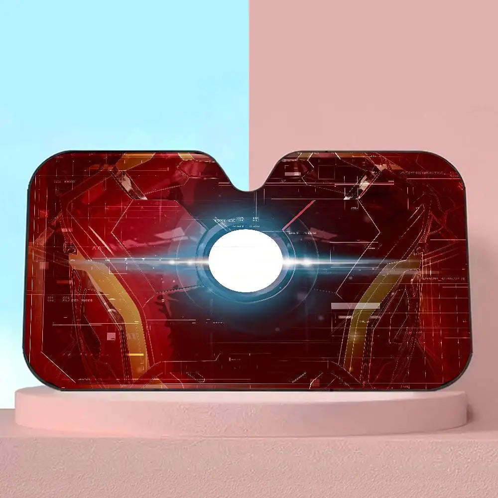 Pare-Soleil Voiture Iron Man - Protection Anti-UV Pare-Brise