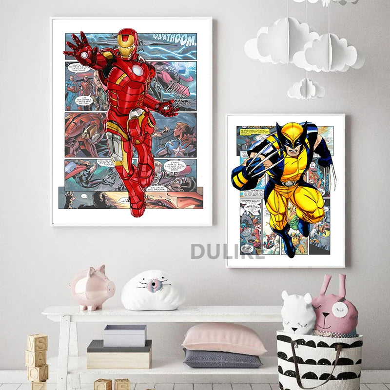 Poster Captain America - Bande Dessinée