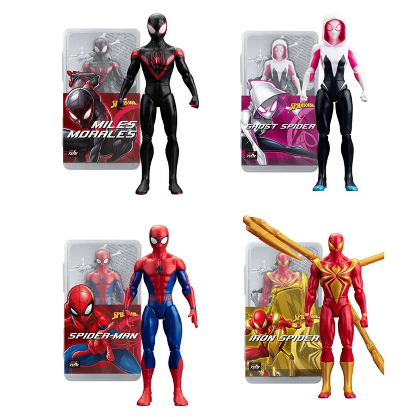 Coffret Avengers - Collection Multi-Personnages Iron Man Thor Hulk Spider-Man 18cm