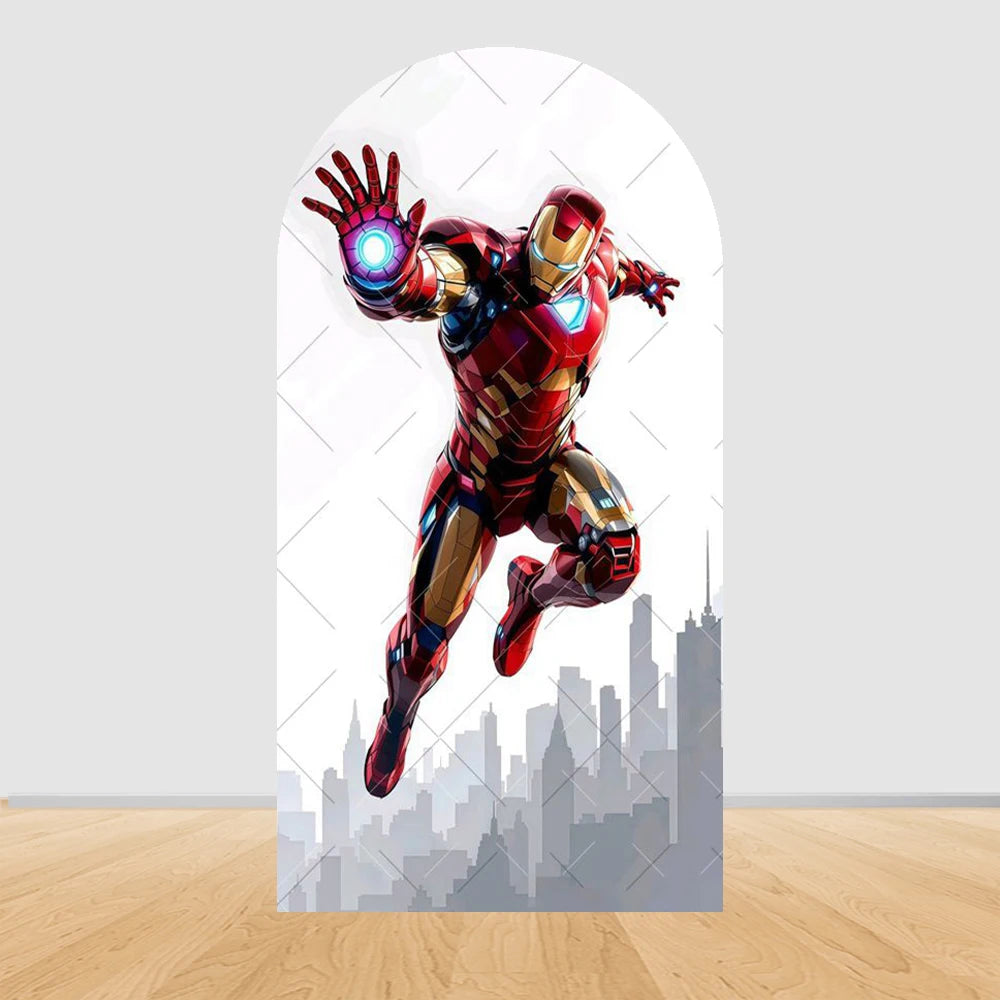 Fond de Fête Arche Avengers Iron Man - Vol Paume Tendue