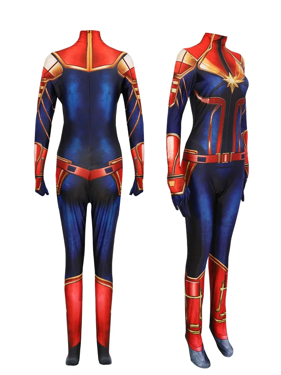 Combinaison Cosplay Captain Marvel - Carol Danvers Variante 2